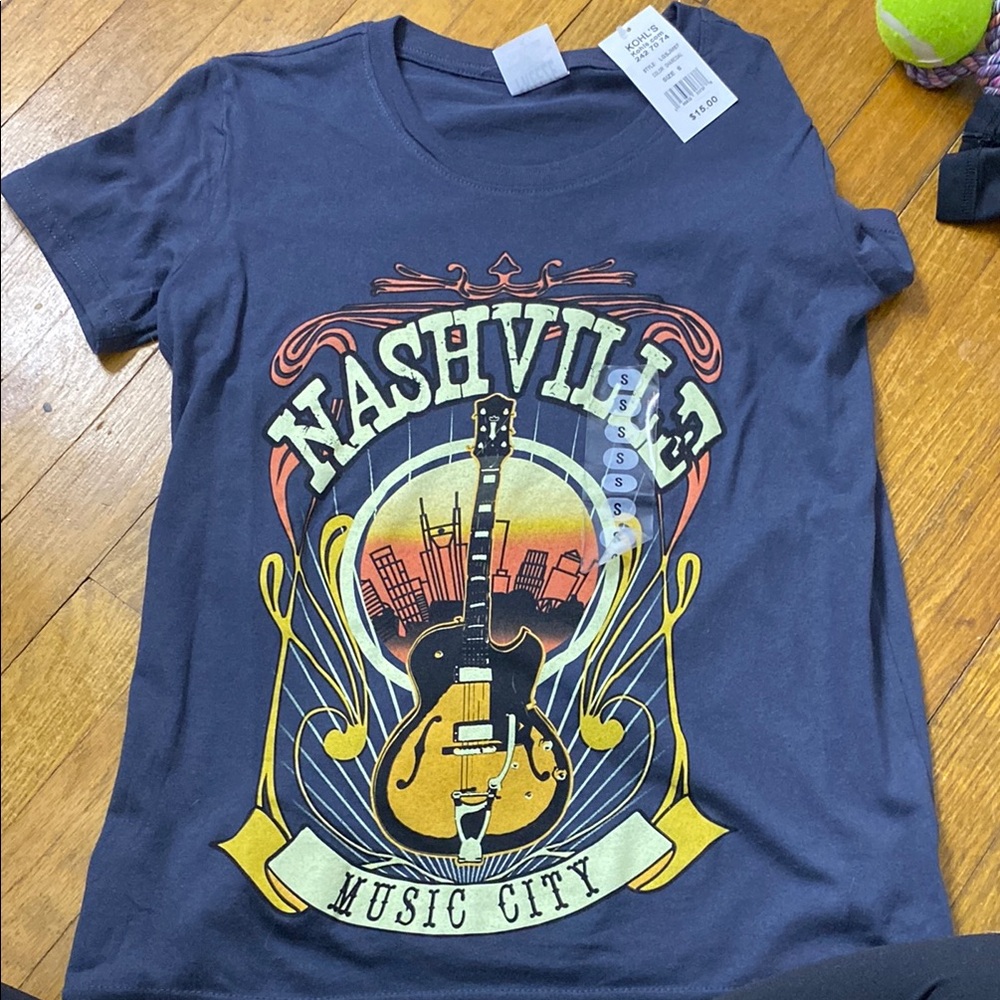 Nashville Music City Kids T-Shirt - Blue